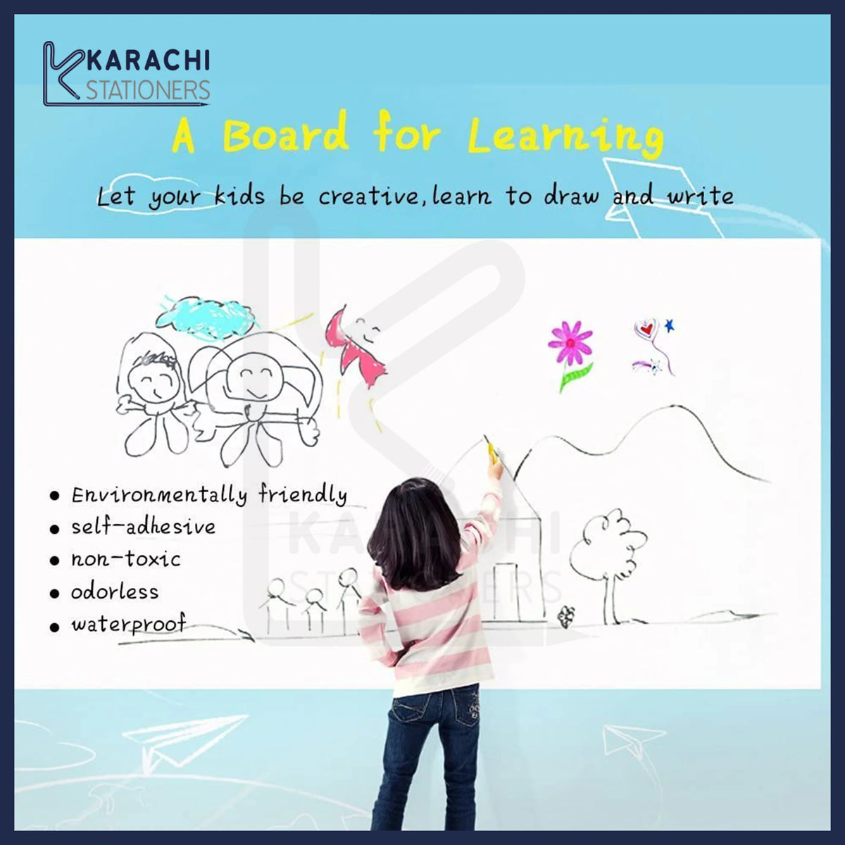 Self-Adhesive Whiteboard Sticker Roll