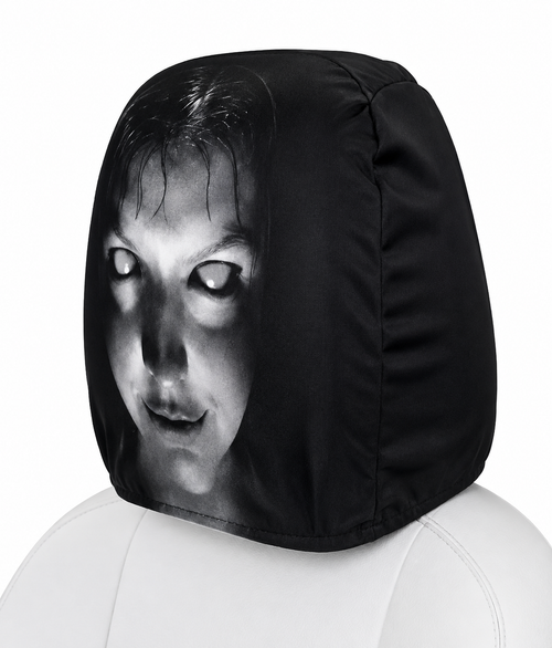 Scary Car Headrest Cover